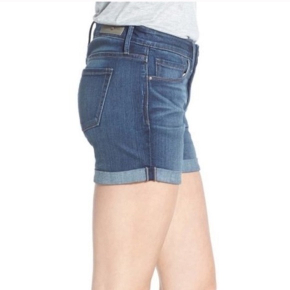 Treasure & Bond Rolled Cuff High-Waist Denim Jean Shorts | Size 32 - Picture 7 of 13